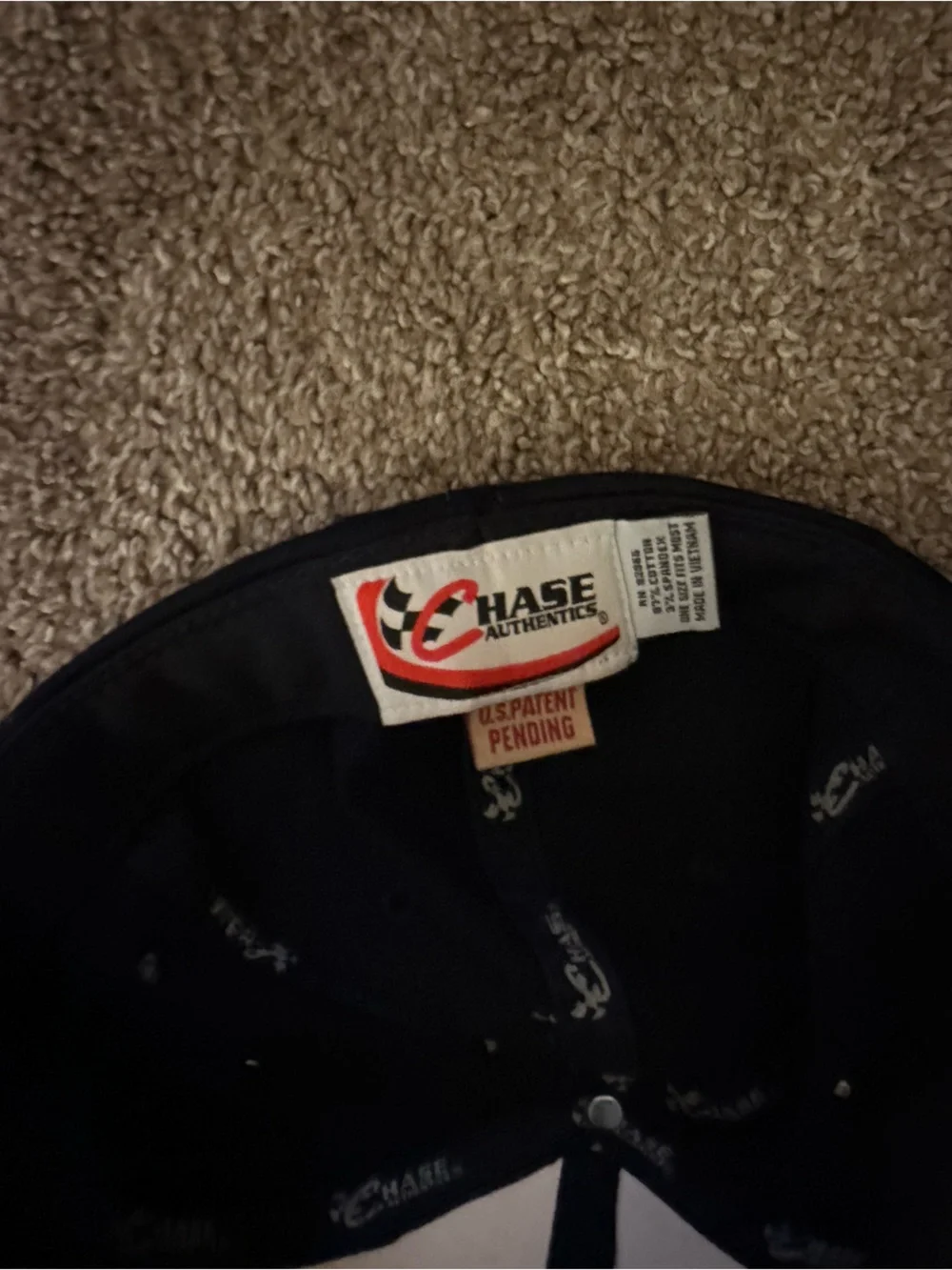 Chase Authentics Kids Cap - White, Navy & Light Blue
